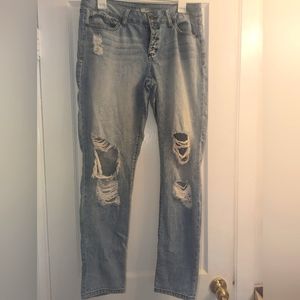 Rewash distressed jeans, size 13